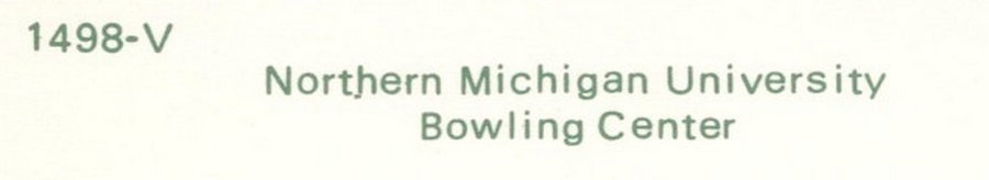 Northern Michigan University Bowling Center - Vintage Postcard